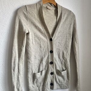 J. Crew Women's Beige Cardigan Sweater